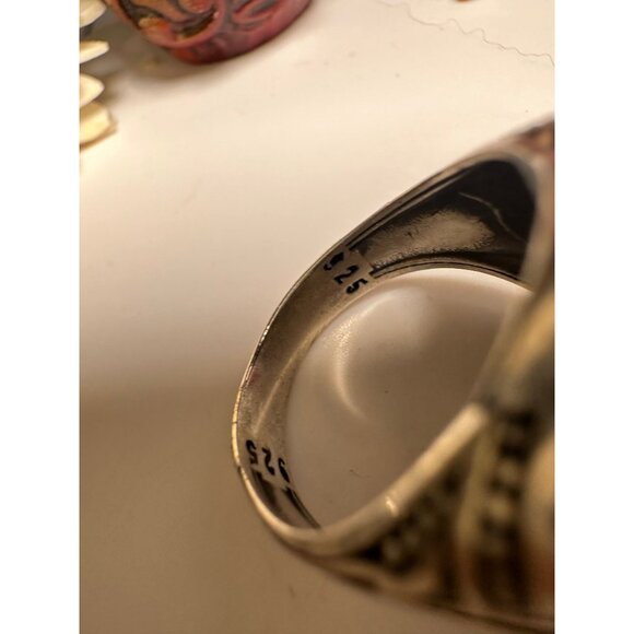 VTG Sterling Silver Turquoise Ring - Picture 7 of 10